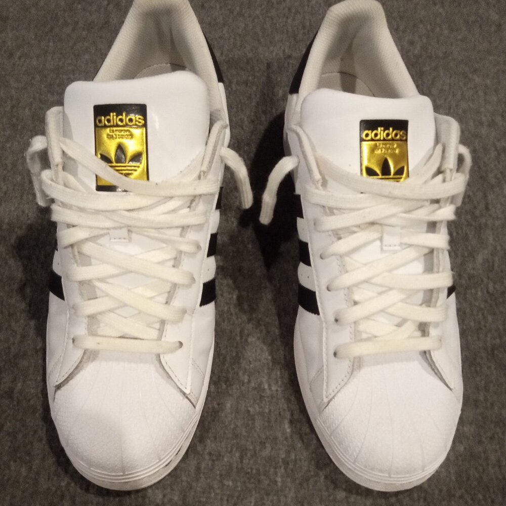 Adidas Superstar 29 Gold Tongue Men's size 11.5 US